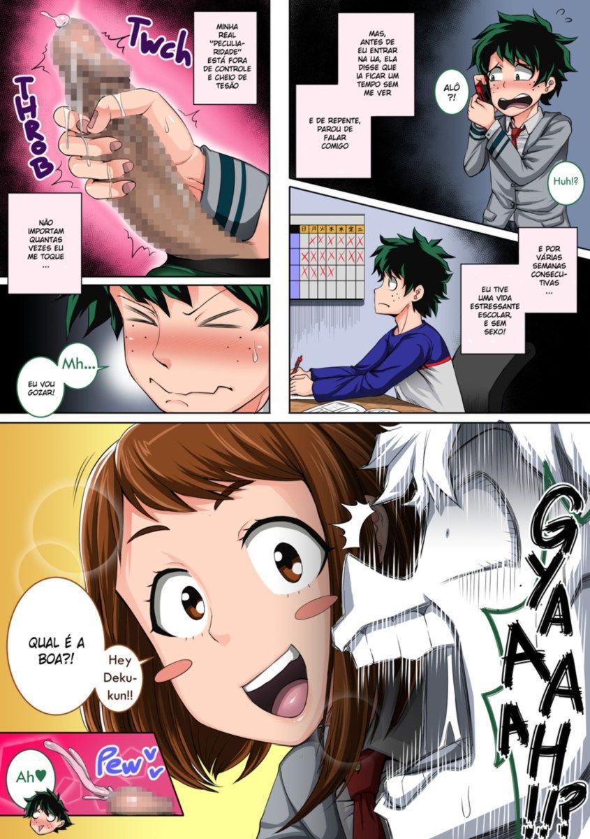 Boku No Harem Academia part 3: wa Ochako Hen Hentai pt-br 04