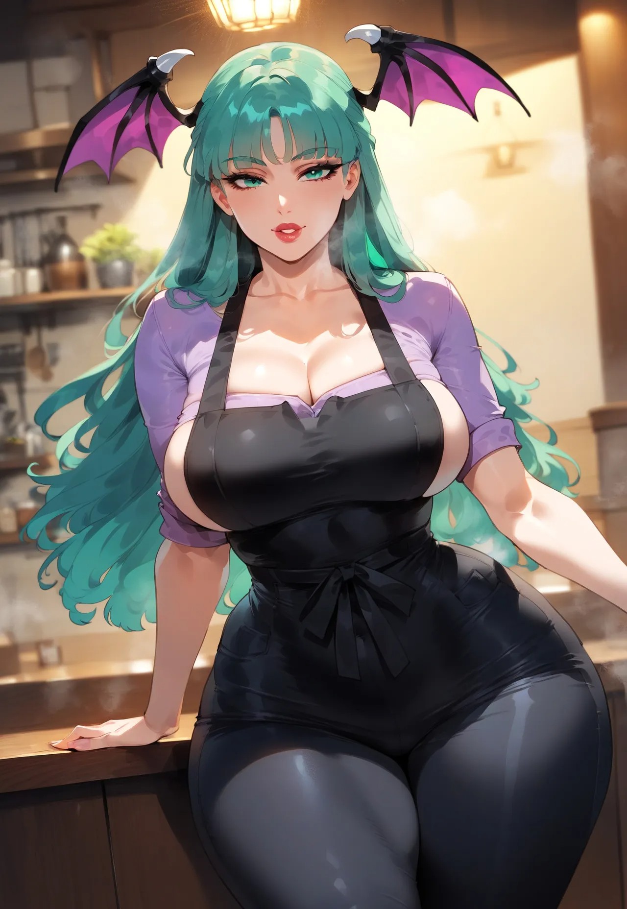 Morrigan Aensland: Baking Bliss Hentai pt-br 04