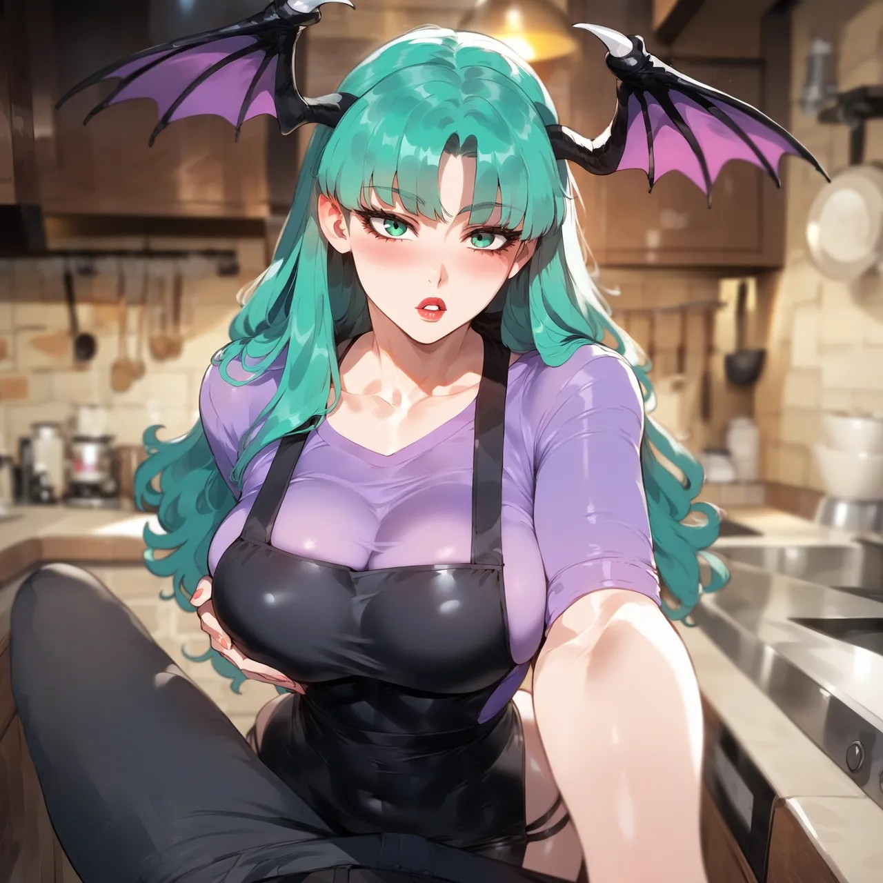 Morrigan Aensland: Baking Bliss Hentai pt-br 11