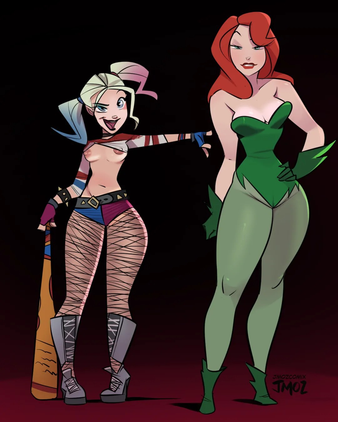 Poison Ivy & Harley Quinn Hentai pt-br 01