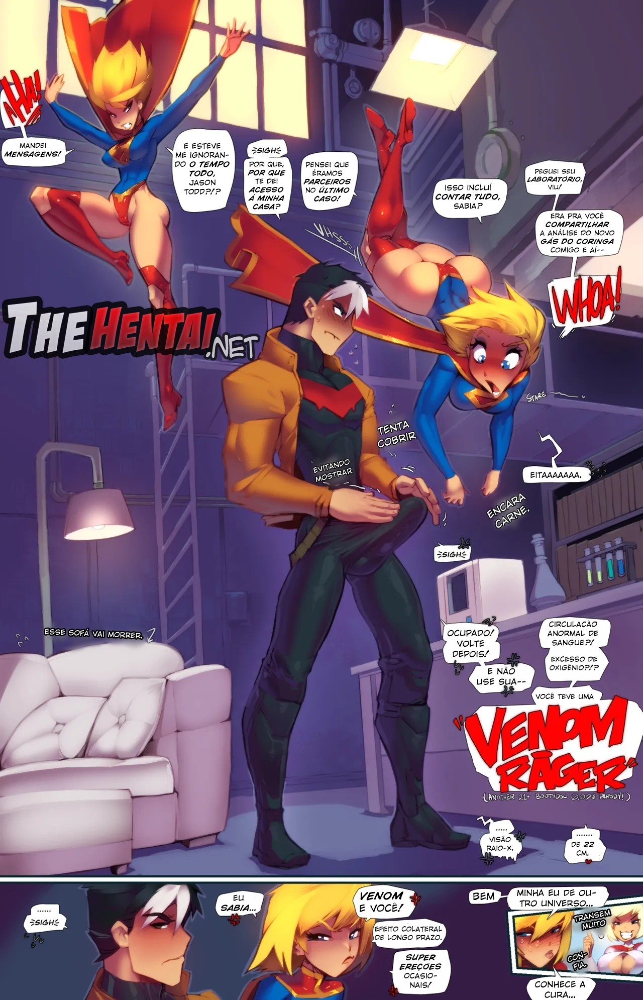 Red Hood x Supergirl: Venom Rager  Hentai pt-br 01