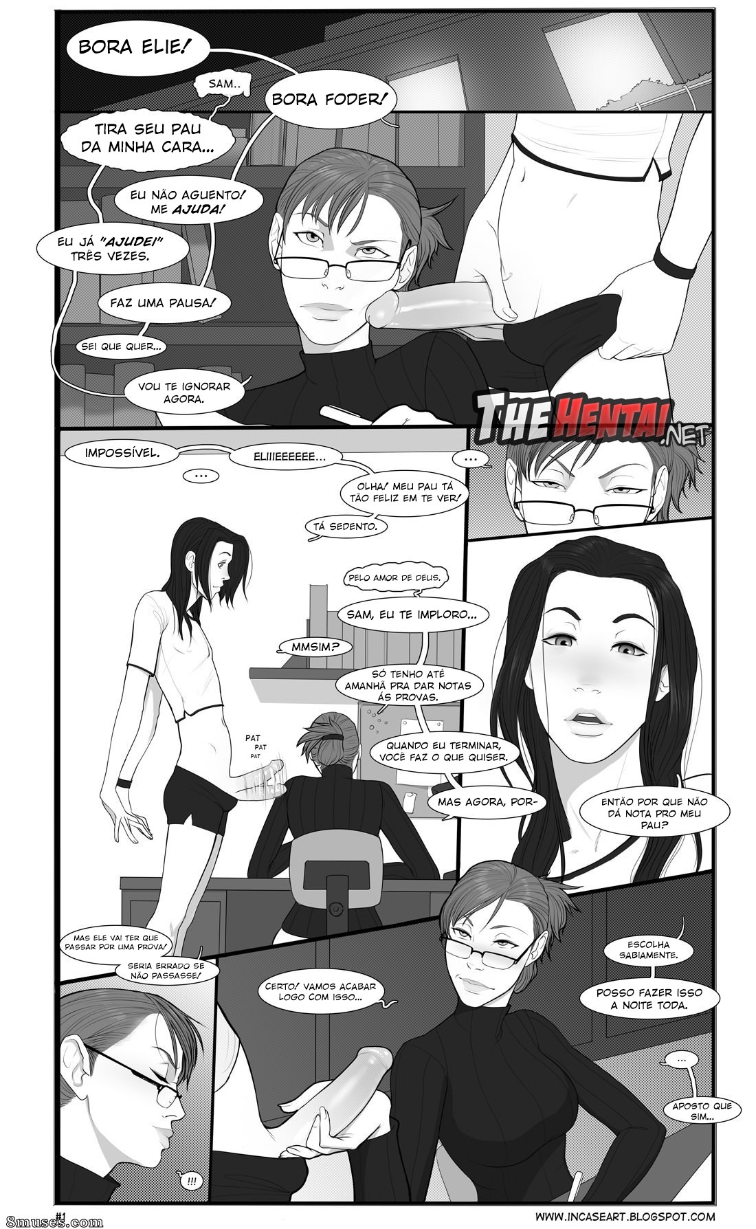 Short Comic: Elie & Sam Hentai pt-br 01