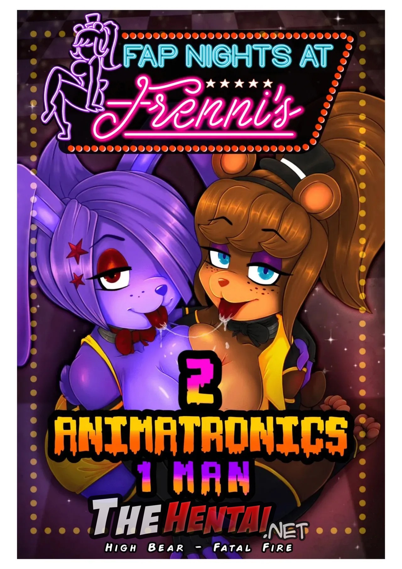 Fap Nights At Frennis Part 5 "2 Animatronics 11 Man"  Hentai pt-br 18