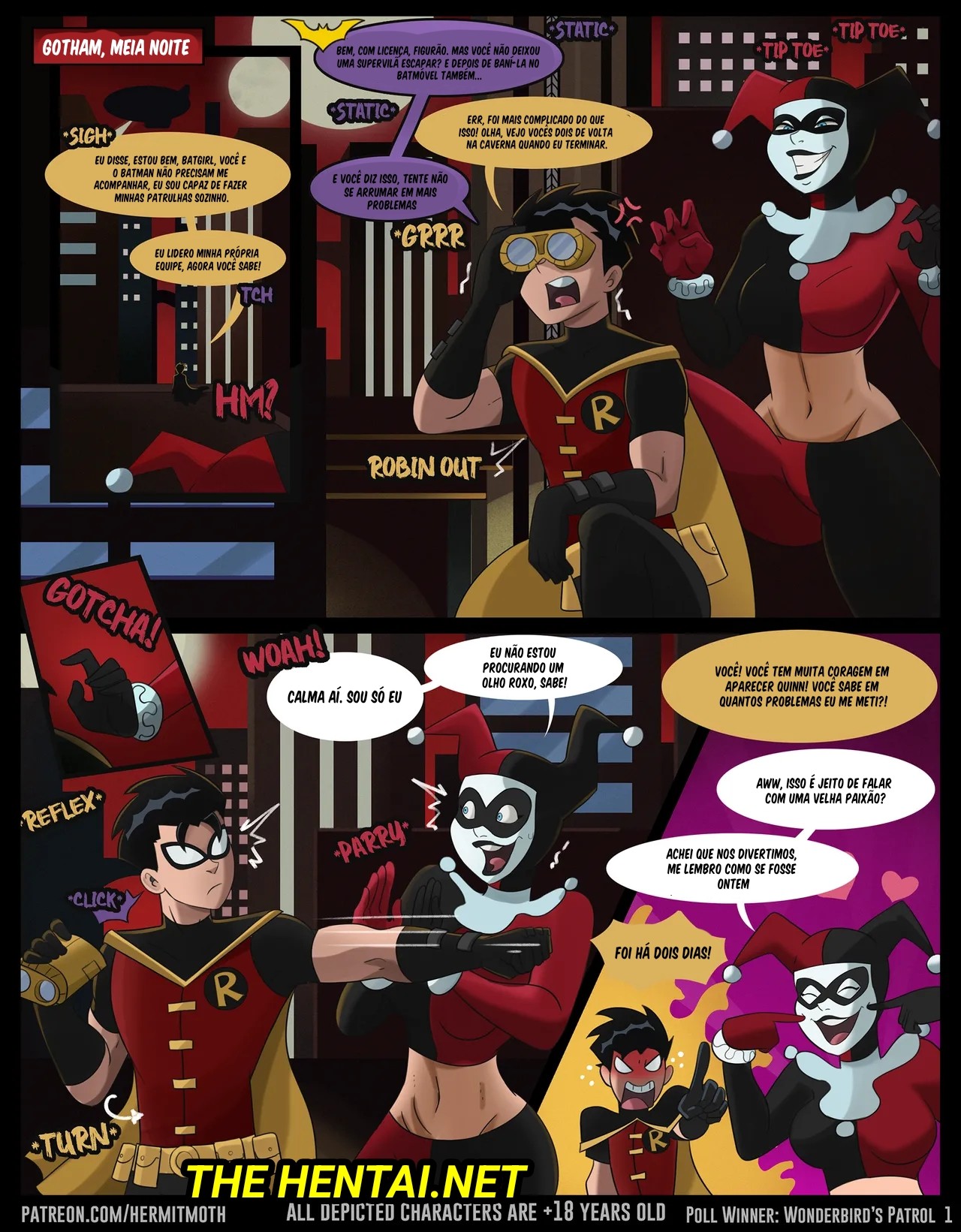 Harley And Robin: Second Shot Of Crazy Hentai pt-br 01